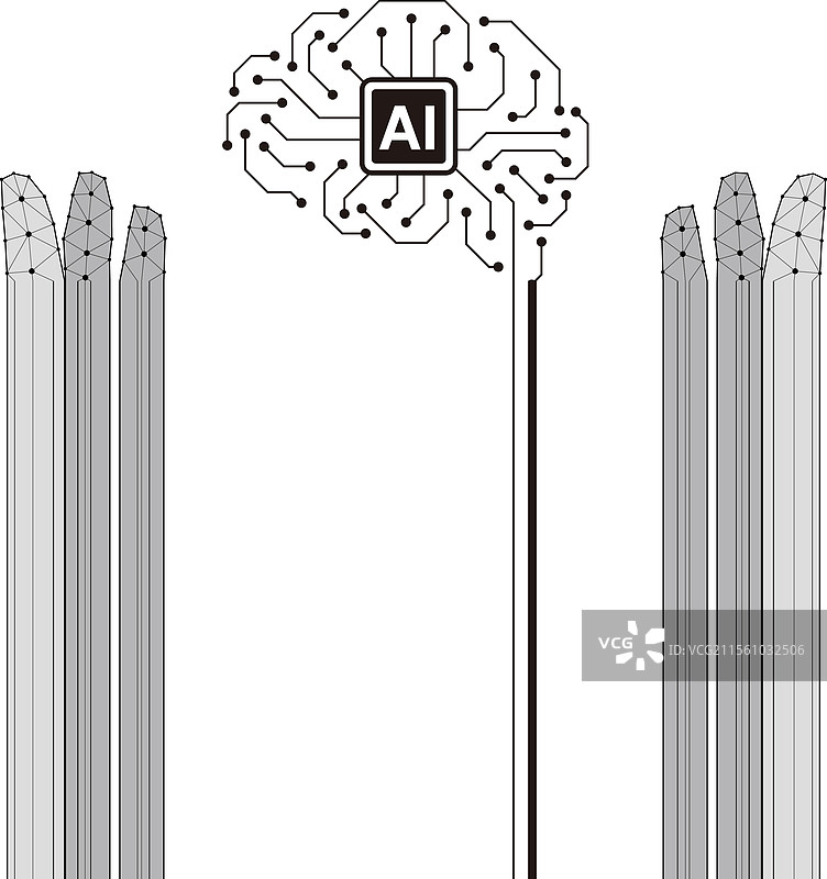 一双手握着一个人类的计算机芯片图片素材