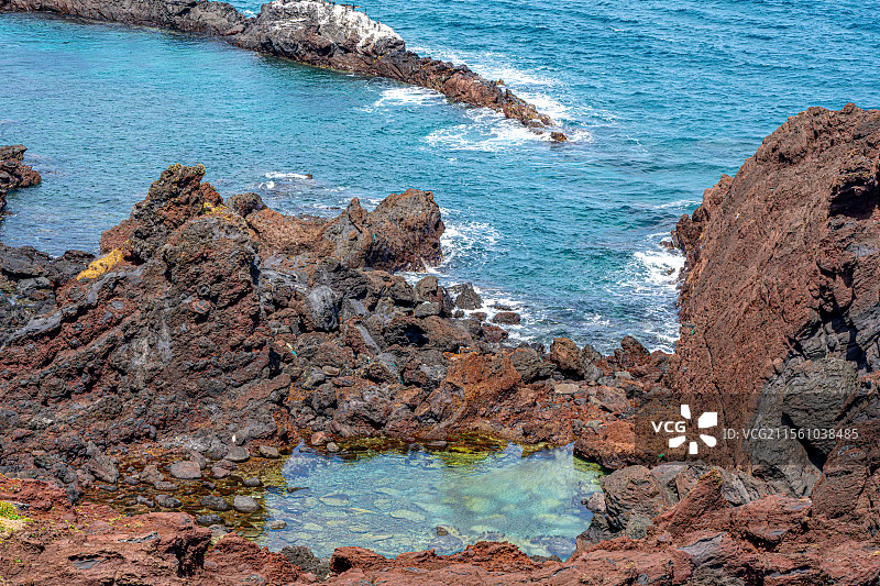城山日出峰海景 偶来小路1号路线 올레길 韩国济州岛东部海岸 시인이생진시비거리 诗人街 水麻浦海岸图片素材