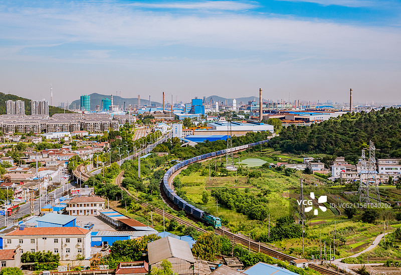 宁芜铁路马鞍山城区段图片素材