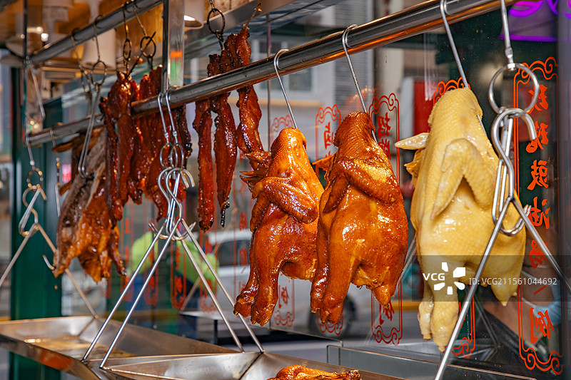 烧卤脆皮乳鸽手撕鸽子烧鹅深井烧鹅港式烧腊烧味拼盘豉油鸡白斩鸡秘制叉烧香港特产香港美食粤菜广东菜潮汕图片素材