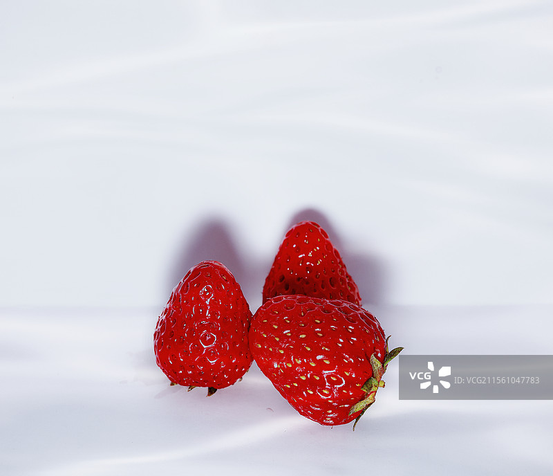 草莓特写图片素材