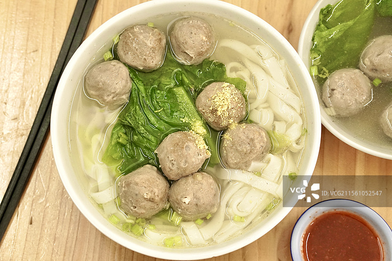 潮汕牛肉丸粿条图片素材