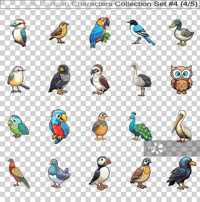 100只鸟类卡通角色合集 第4套 45图片素材