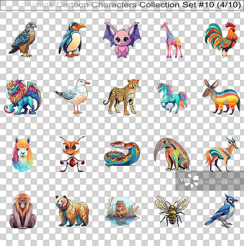 200个动物卡通角色合集第10套图片素材