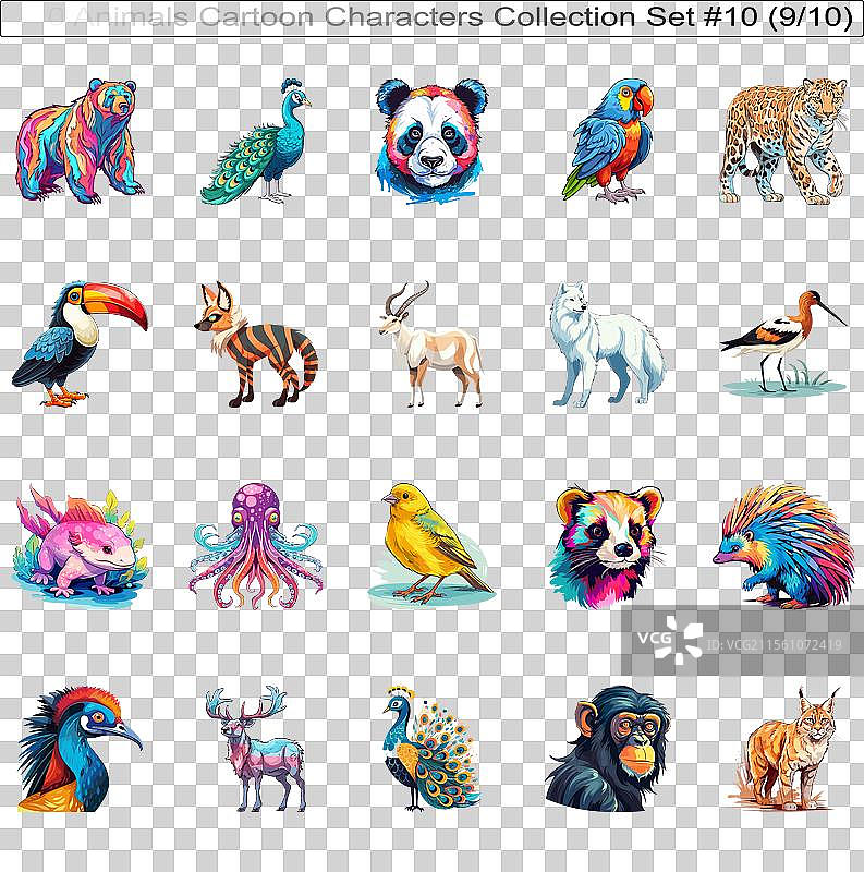 200个动物卡通角色合集第10套图片素材