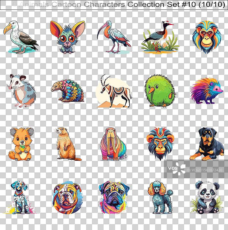 200个动物卡通角色合集第10套图片素材