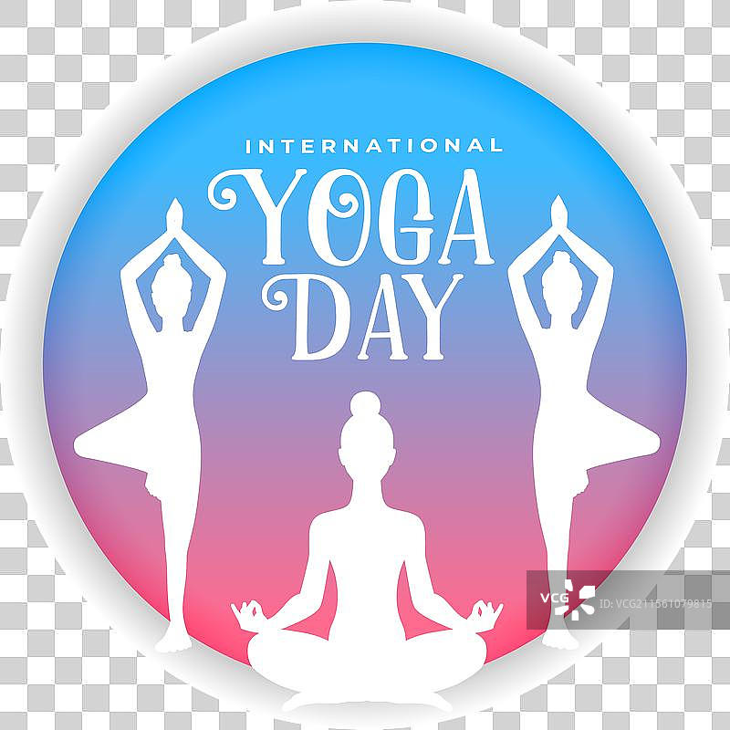 6月21日世界瑜伽日，女性团体在一起练习瑜伽图片素材