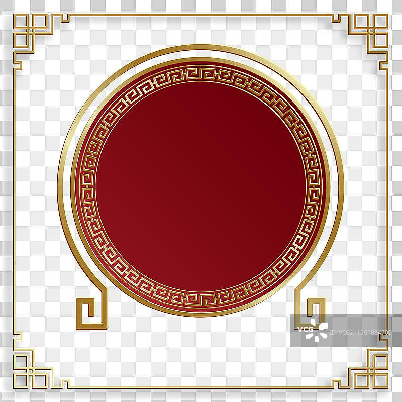 带有东方元素的中国框架图片素材
