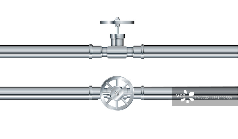 金属管道和管道配件工业图片素材