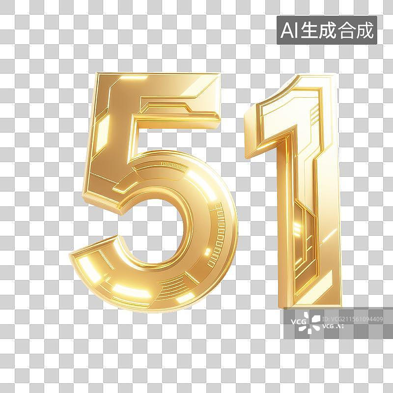 【AI数字艺术】五一3D金属效果艺术字元素图片素材