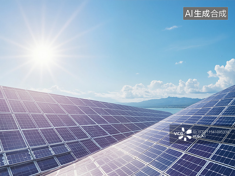 【AI数字艺术】太阳能板图片素材