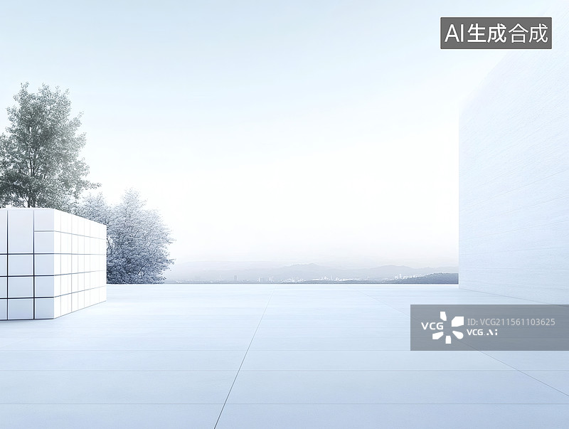 【AI数字艺术】现代建筑与自然景观图片素材