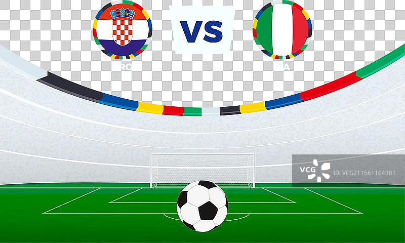 克罗地亚与其他球队的足球比赛场馆图片素材