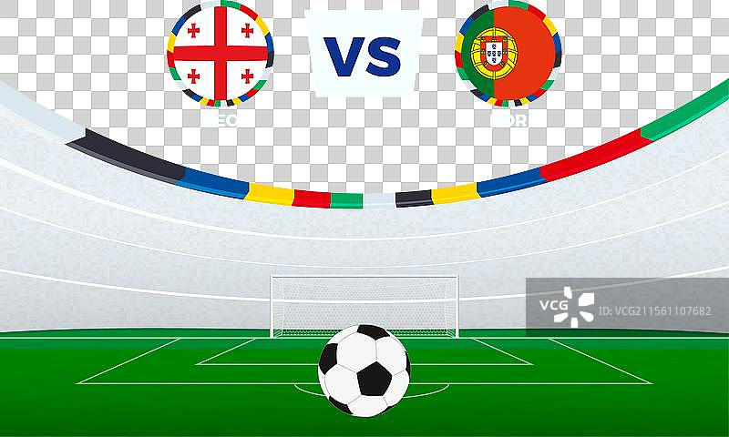 乔治亚与对方的足球比赛场馆图片素材