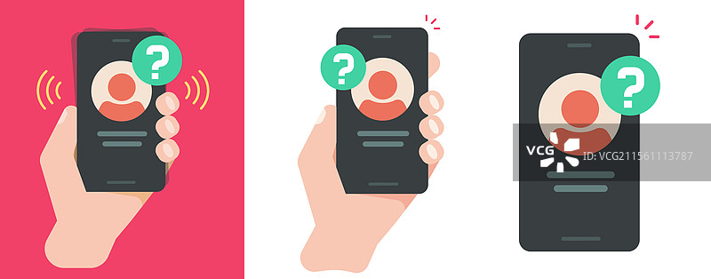 未知来电者拨打手机图标图片素材