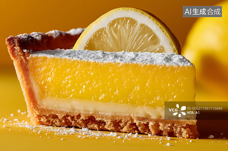 【AI数字艺术】柠檬挞，柠檬芝士蛋糕图片素材