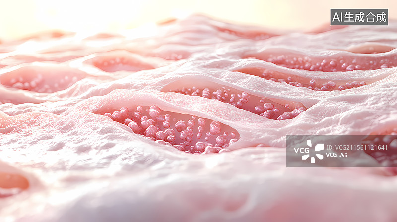 【AI数字艺术】细胞结构的抽象表现图片素材