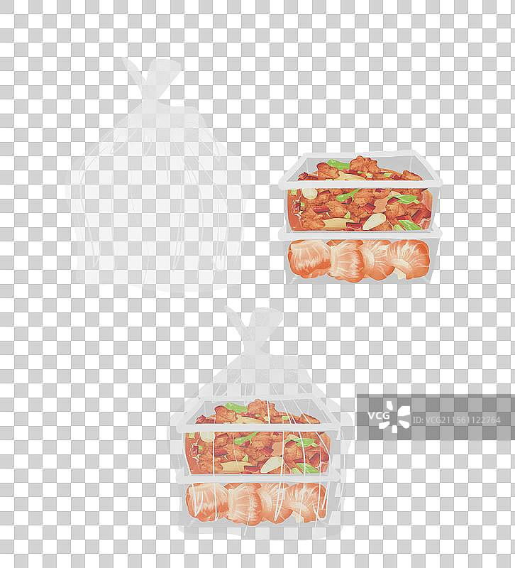 打包盒插画元素图片素材