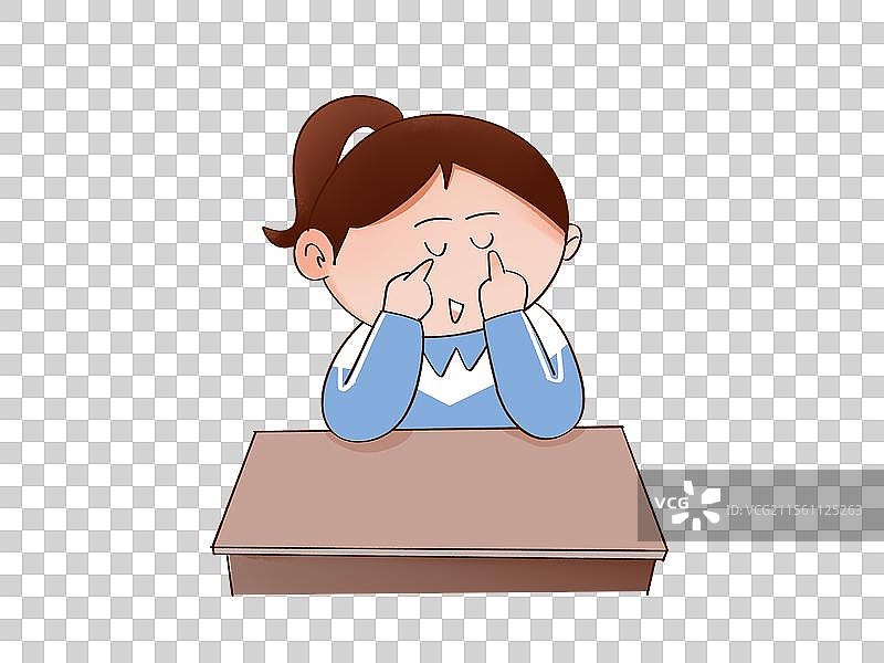 学生 孩子 保护视力 做眼保健操 视力 眼睛 书桌 校服 学习 学校图片素材