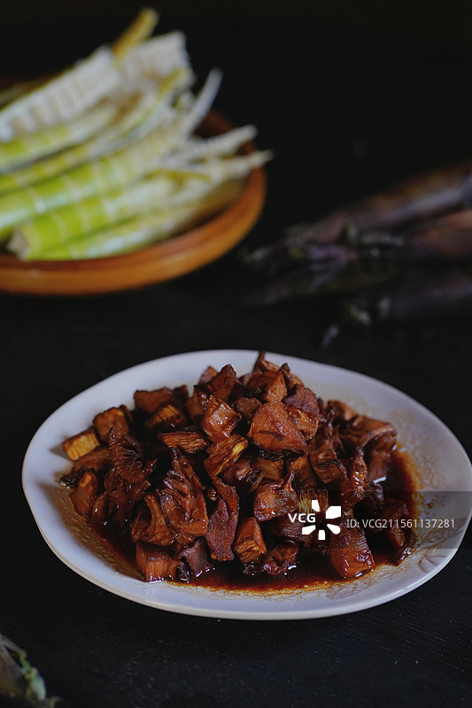 油焖笋图片素材