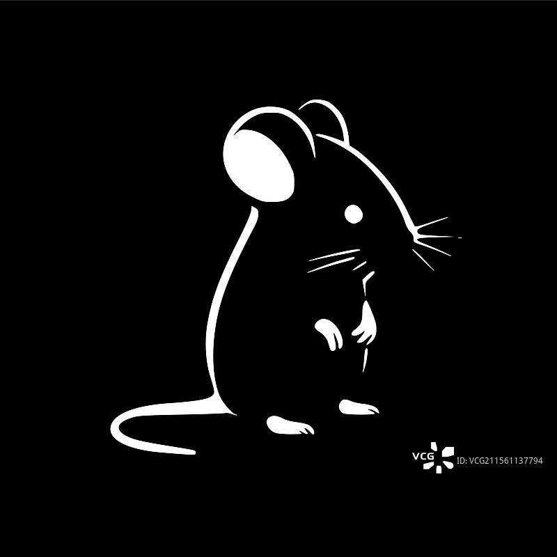鼠标 - 极简和简单的轮廓图片素材
