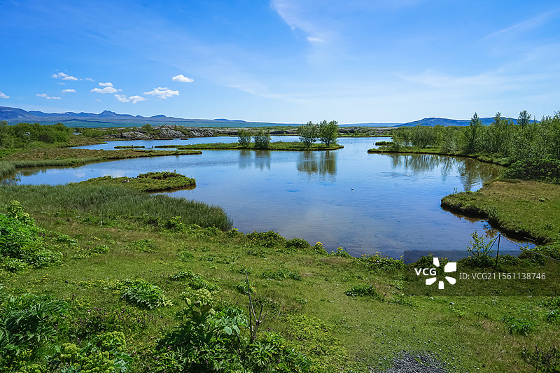 冰岛，夏天，丝浮拉大裂缝，Silfra Big Crack，潜水胜地图片素材