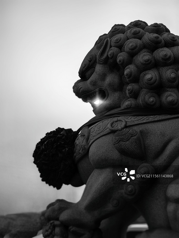 比干庙石狮图片素材