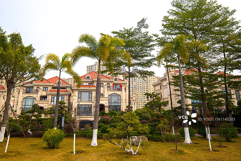 福建泉州晋江安海侨城海景湾别墅图片素材