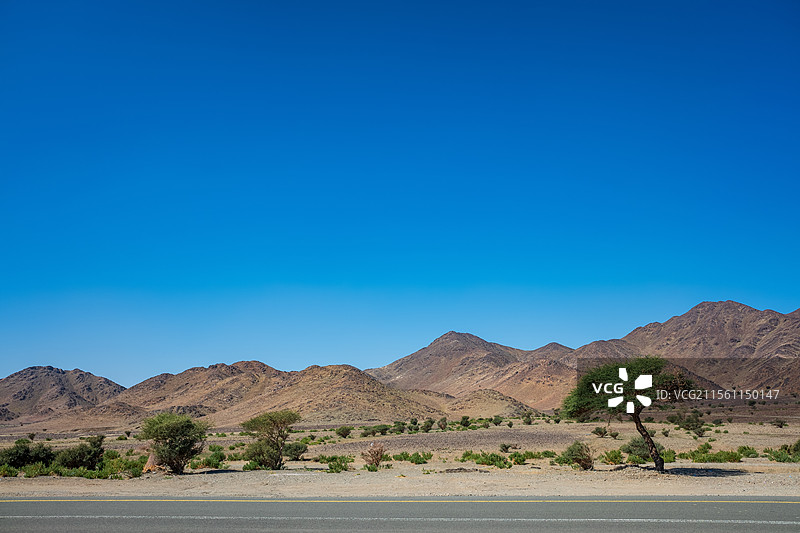 沙地阿拉伯自驾游公路图片素材