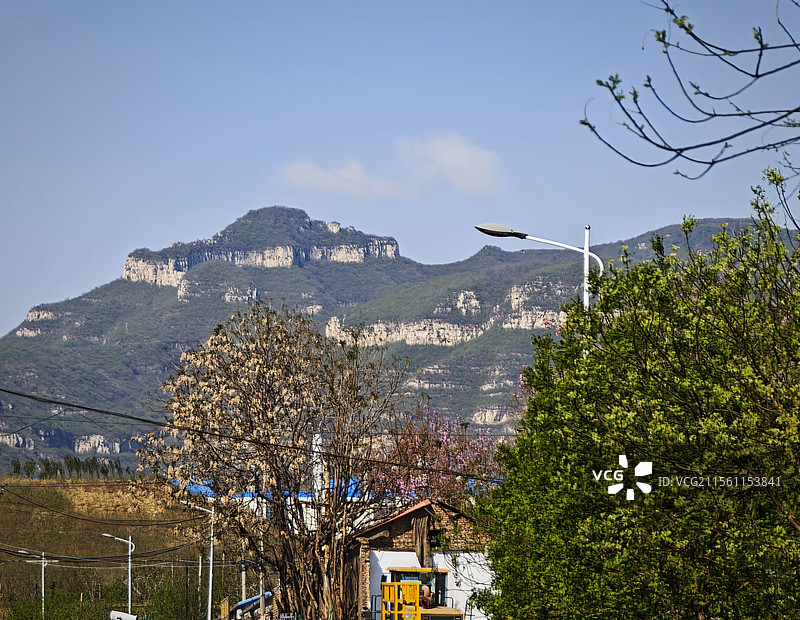 沉睡的巨人-石家庄井陉矿区清凉山图片素材