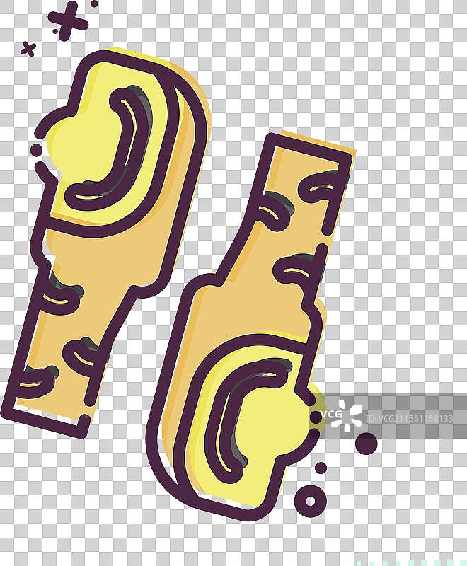 太平洋象拔蚌图标，与海鲜相关的符号图片素材