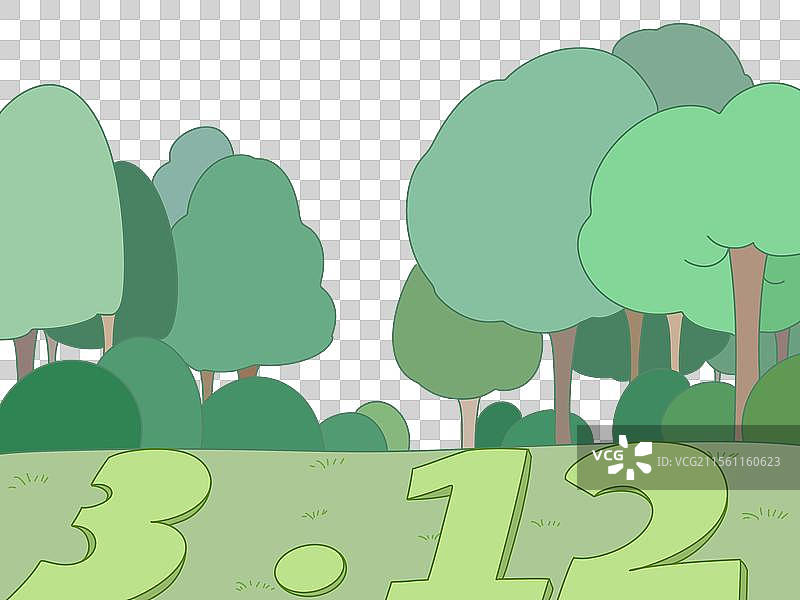 户外公园树林元素图片素材