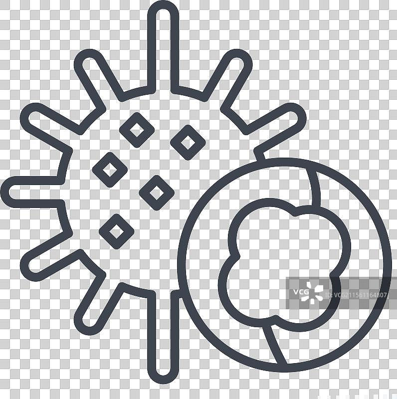 与海鲜相关的海胆图标线条图片素材