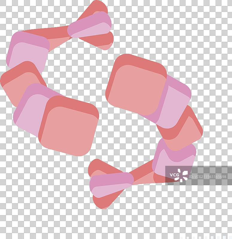 与海鲜相关的虾图标，扁平风格图片素材