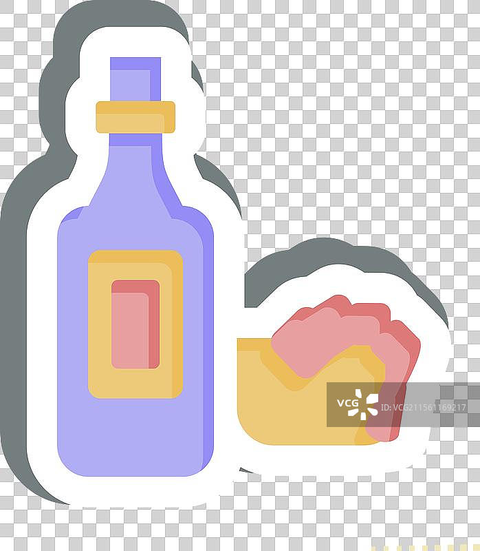 与海鲜相关的海鲜酱贴纸图片素材