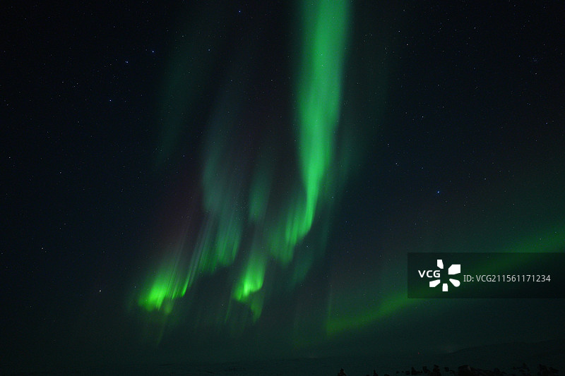 极光天空夜空北极光星空星星图片素材