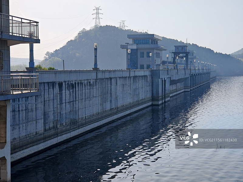 平顶山石漫滩水库大坝图片素材