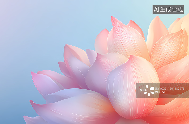 【AI数字艺术】粉嫩莲花图片素材