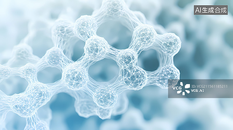 【AI数字艺术】骨组织细胞结构图片素材