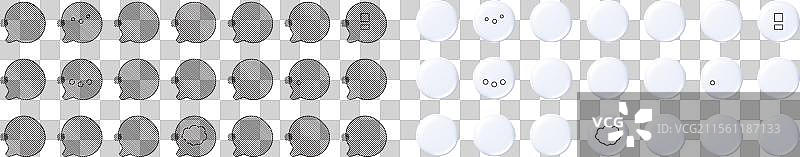 碰碰车、钱包和市场的线条图标图片素材