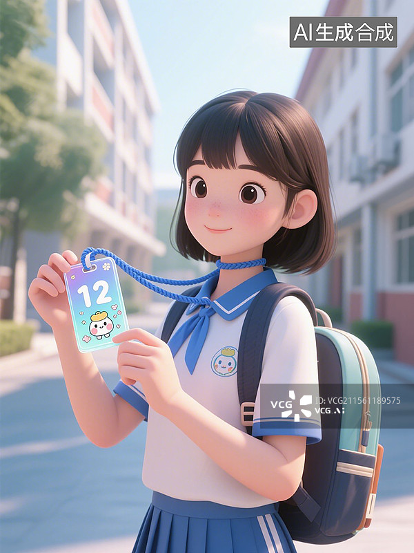 【AI数字艺术】电子学生卡图片素材