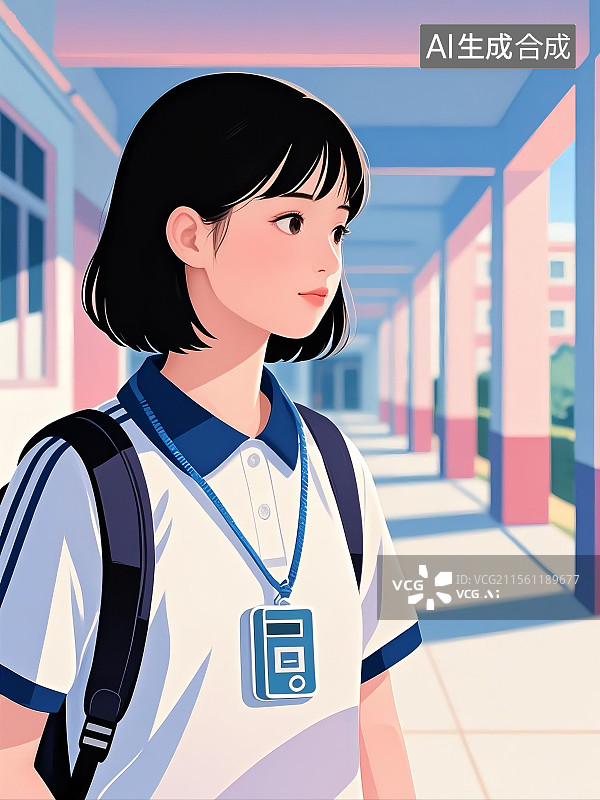 【AI数字艺术】电子学生卡图片素材