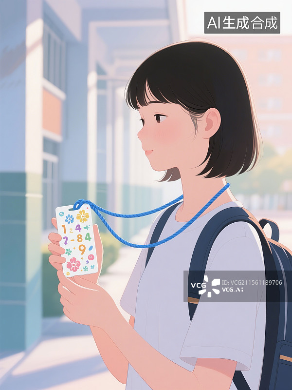 【AI数字艺术】电子学生卡图片素材