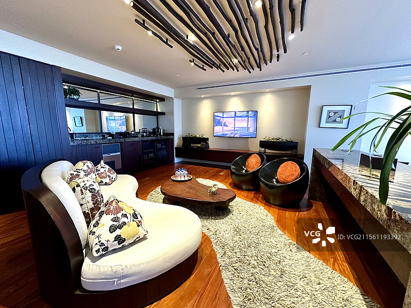 斐济COMO Laucala劳卡拉私人岛 私人飞机体息室图片素材