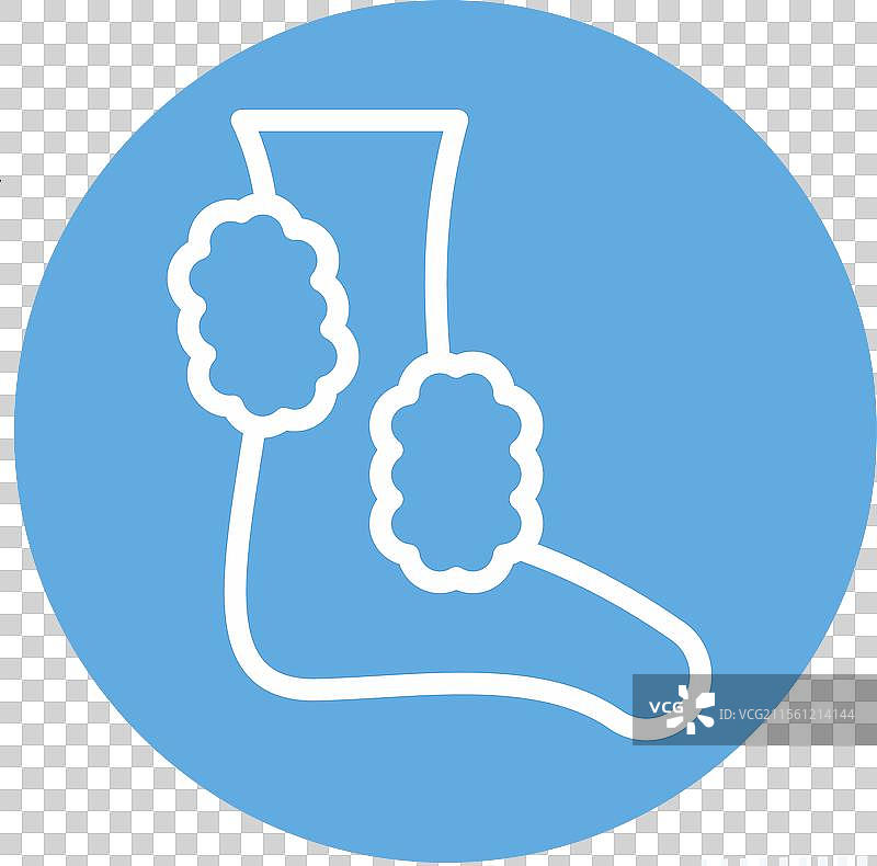 与卫生相关的蓝色脚清洁图标图片素材