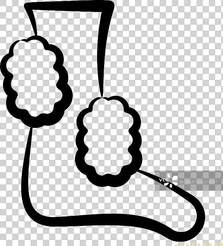 与卫生相关的清洁脚图标和手部符号图片素材