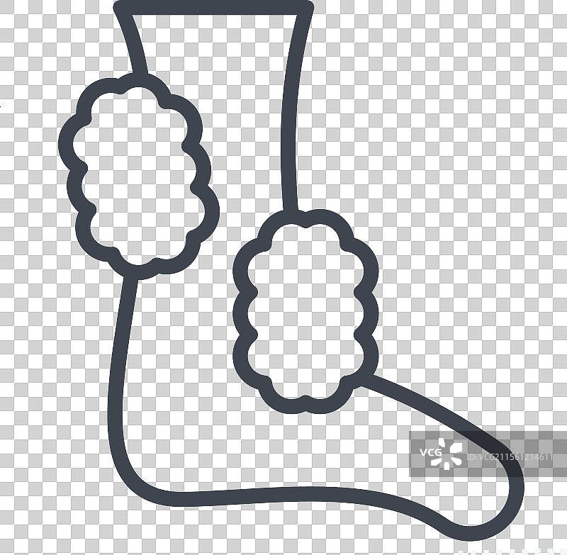 与卫生相关的清洁脚图标线条图片素材