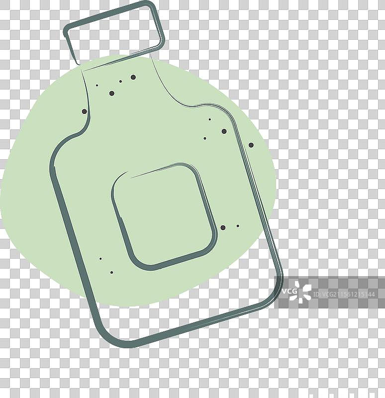 与卫生相关的漱口水图标，颜色符号图片素材