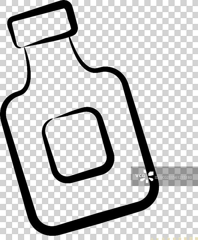 与卫生相关的漱口水图标和手部符号图片素材