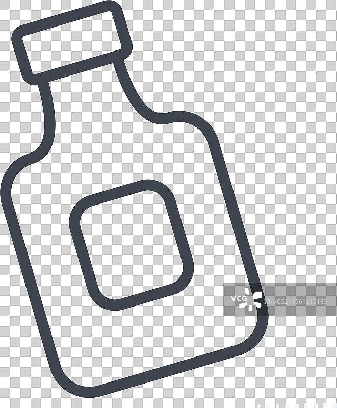 与卫生相关的漱口水图标符号线条图片素材